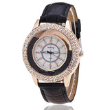 GoGoey Brand Watch Leather Strap Women Rhinestone Wristwatch Fashion Casual Women Quartz Watches Relogio Feminino Gift