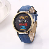 Fabric band Watch Men women quartz watches with cartoon watch Fashion female Wristwatches Woman watches