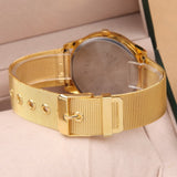 Gold watch Full stainless steel woman fashion dress watches men brand name Geneva quartz watch best quality