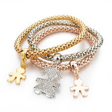 Gold Filled Charm Bracelets For Women Pulseiras Luxury Love Bracelet Fashion Multilayer Bracelet