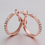 Gold silver New Style retro Hoop earrings fashion design Zircon earrings Top Quality 