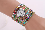 New Style Fashion Women Dress Watches Quartz Colorful Flannel Leather Luxury Gift Children Casual High Quality