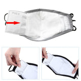 Reusable Dust-proof Masks Anti-Dust Breath Valve Facial Protective Cover Ear-loop Face Mask Activated Carbon Filters PM2.5 Masks