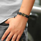 New Arrivals Leather Anchor Bracelet For Men Women Anchors Charm Male Bangle Bracelet Chain Waistband Best friend gift