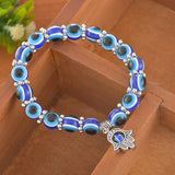 Hamsa Fatima Hand Evil charm magic captivate allure Eyes Bracelet Handmade Beads Bracelet