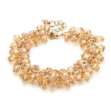 Handmade Gold Crystal Bracelets For Women Girls Best Friends Famous Brand Charm Bracelet Friendship Jewelry