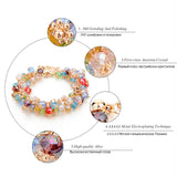 Handmade Gold Crystal Bracelets For Women Girls Best Friends Famous Brand Charm Bracelet Friendship Jewelry