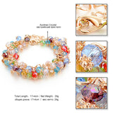 Handmade Gold Crystal Bracelets For Women Girls Best Friends Famous Brand Charm Bracelet Friendship Jewelry