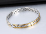 Healthy Magnetic Bracelets & Bangles Stainless Steel Jewelry For Men Women Men's Hand Chain Gold & Black