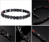 Healthy Magnetic Bracelets & Bangles Stainless Steel Jewelry For Men Women Men's Hand Chain Gold & Black