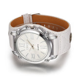 igh Quality CRRJU Brand Leather Watch Women Ladies Fashion Dress Quartz Wristwatches Roman Numerals Watches Christmas gift