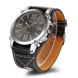 igh Quality CRRJU Brand Leather Watch Women Ladies Fashion Dress Quartz Wristwatches Roman Numerals Watches Christmas gift