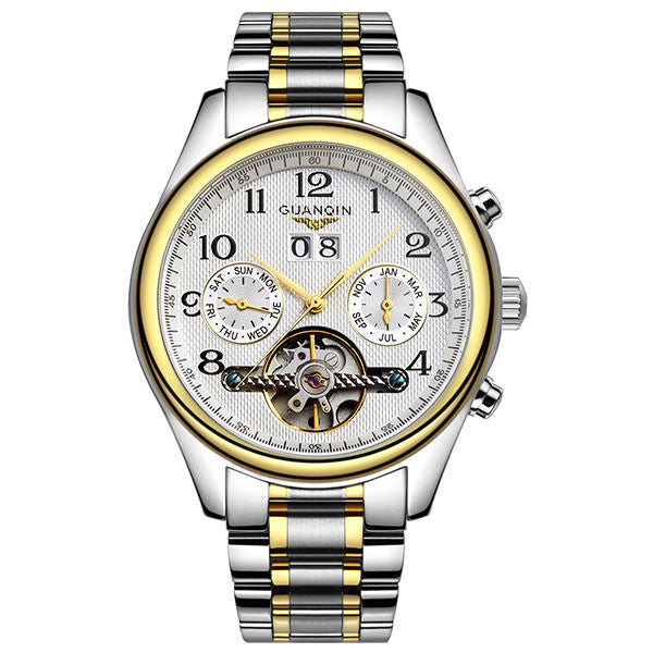 High Quality GUANQIN Tourbillon Men Watches Top Brand Luxury Sapphire Waterproof Watches Men Automatic Mechanical Wrist Watches