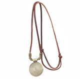 High Quality Wholesale Cool Rock Pendant Genuine Leather Long Chain Necklace