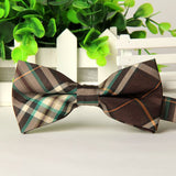 High quality fashion men casual Cotton bow tie men's bowties for man butterfly cravat Plaid bowtie