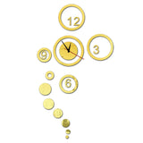 Mirror Wall Art Clocks 3D Best Home Decoration Modern Design Watch Wall Stickers Novelty Households Clocks Home Decor
