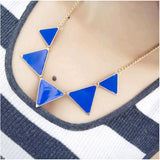 Hot Black geometrical Triangle Necklace Fashion choker necklace Jewelry for women vintage accessories