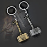 Hot Marvel Comics Super Hero Pendant Key Chain The Avengers Mjolnir Thor Hammer Keychain Keyring Chaveiro