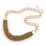New Statement Choker Fashion Charms Collar Vintage Bohemia Bead Turquoise Necklaces&Pendants Women Jewelry Gift