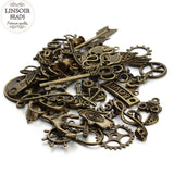Hot Selling Mixed 50pcs/Lot Assorted Carved Charms Pendants Beads Metal Alloy Pandent Plated Antique Bronze Diy Bead