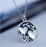 Hot Stamped New Mother's Day Gift Love Heart Double Sided Heart Engraved Pendant necklaces Jewelry for Women Fashion Accessories