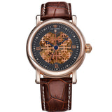 Hot sale Men Watch Luxury Brand Casual Leather Strap Mechanical Watches 1 ATM Water Resistant 