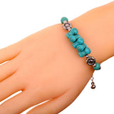 Hot sale fashion women's turquoise tibetan silver bracelet silver bangle bracelet vintage style