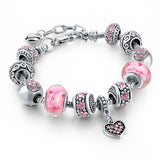 Hot Selling DIY Crystal Beads Bracelets & Bangles Snake Chain Charm Bracelets For Women Jewellery Pulsera 