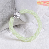 Hot sale Mesh Double Stardust Bracelets With Crystal stones Filled Magnetic Clasp Charm Bracelets Bangles