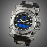 INFANTRY Men Watches Reloj Digitqal Fashion Military Watch Army Black Chronograph Silicone Wrist WatchQuartz Backlight 3ATM