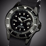 INFANTRY Mens Watches Army Military Sport Black Date Quartz Mens Wrist Watch Sports Nylon Band Reloj Deportes Steel Case