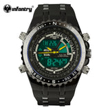 Luxury Brand INFANTRY Mens Watches LCD Reloj Digital New Casual Quartz Watch Military Police Chronograph Watch