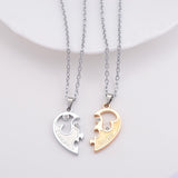 I Love You Letters Heart Pendant New Couple Lovers Necklaces Fashion Women And Men Metal Chain Necklace Jewelry