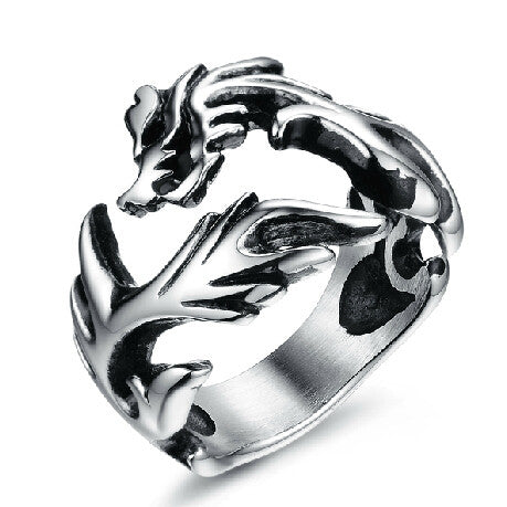 Jewelry Accessories Stainless Steel Ring Dragon Claw Shape Male Rings Cool Engagement Rings For Men Mens Rings