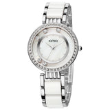 KIMIO relogios feminino fashions Lady Watches Shell Dial Brand Top Quality Luxury Quartz Watch Women Wristwatch