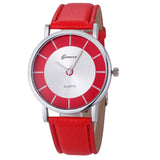 Kimisohand New Women Fashion Retro Dial Leather Analog Quartz Wrist Watches