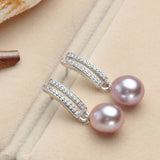 Brand Elegant AAAA Top quality freshwater pearl jewelry Fashion dangle drop earrings for women Mother's Day gift