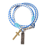 Christmas gift hot sale men Jewelry Leather pulseira masculina Cross Bracelets men Best friendship bracelets
