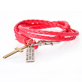 Christmas gift hot sale men Jewelry Leather pulseira masculina Cross Bracelets men Best friendship bracelets