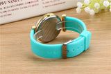 Ladies watch new tide comfortable silicone strap quartz watch set auger gold watches selling styles time clocks men watches