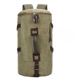 Large capacity man travel bag outdoor mountaineering backpack men bags hiking camping canvas bucket shoulder bag