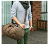 Large capacity man travel bag outdoor mountaineering backpack men bags hiking camping canvas bucket shoulder bag