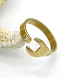 Latest Design Ring Hot Sale Full Size Unisex 316L Titanium Stainless steel Punk Biker Wrench Man And Women Rings jewelry