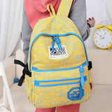 New Arrive Hot Selling Printing Women Backpack Canvas Material Students School Bag Children Hiking Backapcks