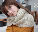 Winter male scarf female pullover warm mohair knitted crochet scarf solid winter scarf