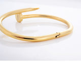 Love Bracelet Stainless Steel Nail Bracelet Silver/Rose Gold/18K Gold Plated Women Jewelry Nail Screw Cuff Bangle
