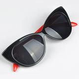 Lovely Cat Eye UV Protection Anti-Radiation Women Sunglasses Vintage Goggles Dark Glasses