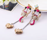 New Arrival Fashion Jewelry Chraming Rhinestone Scorpion Stud Earrings