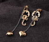 New Arrival Fashion Jewelry Chraming Rhinestone Scorpion Stud Earrings