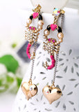 New Arrival Fashion Jewelry Chraming Rhinestone Scorpion Stud Earrings